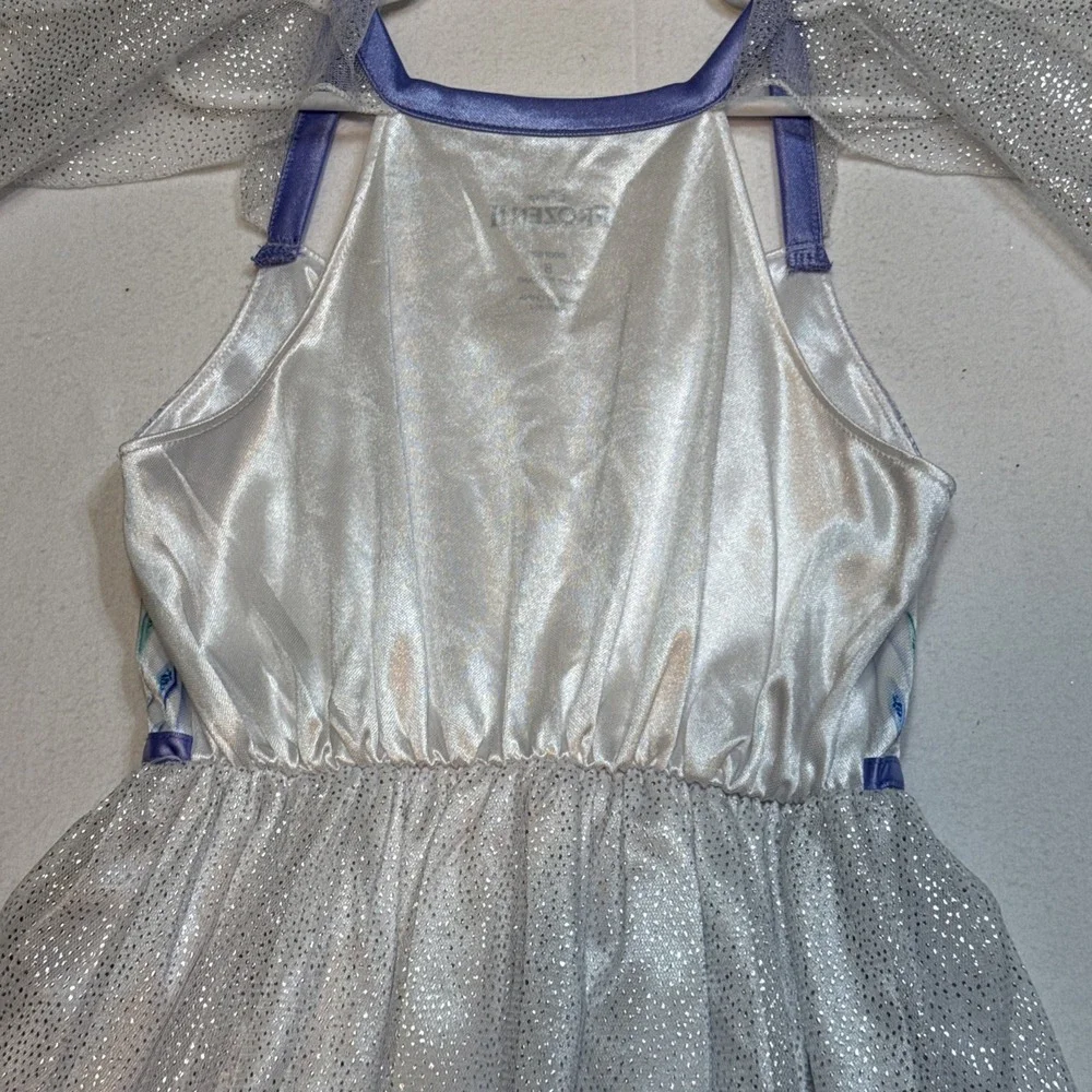 Frozen Disney Long Dress Costume For Girls Size 8 Halloween